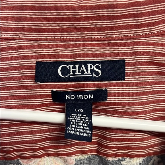 Chaps Black and Pink Long Sleeve Button Down Shirt - Picture 2 of 5